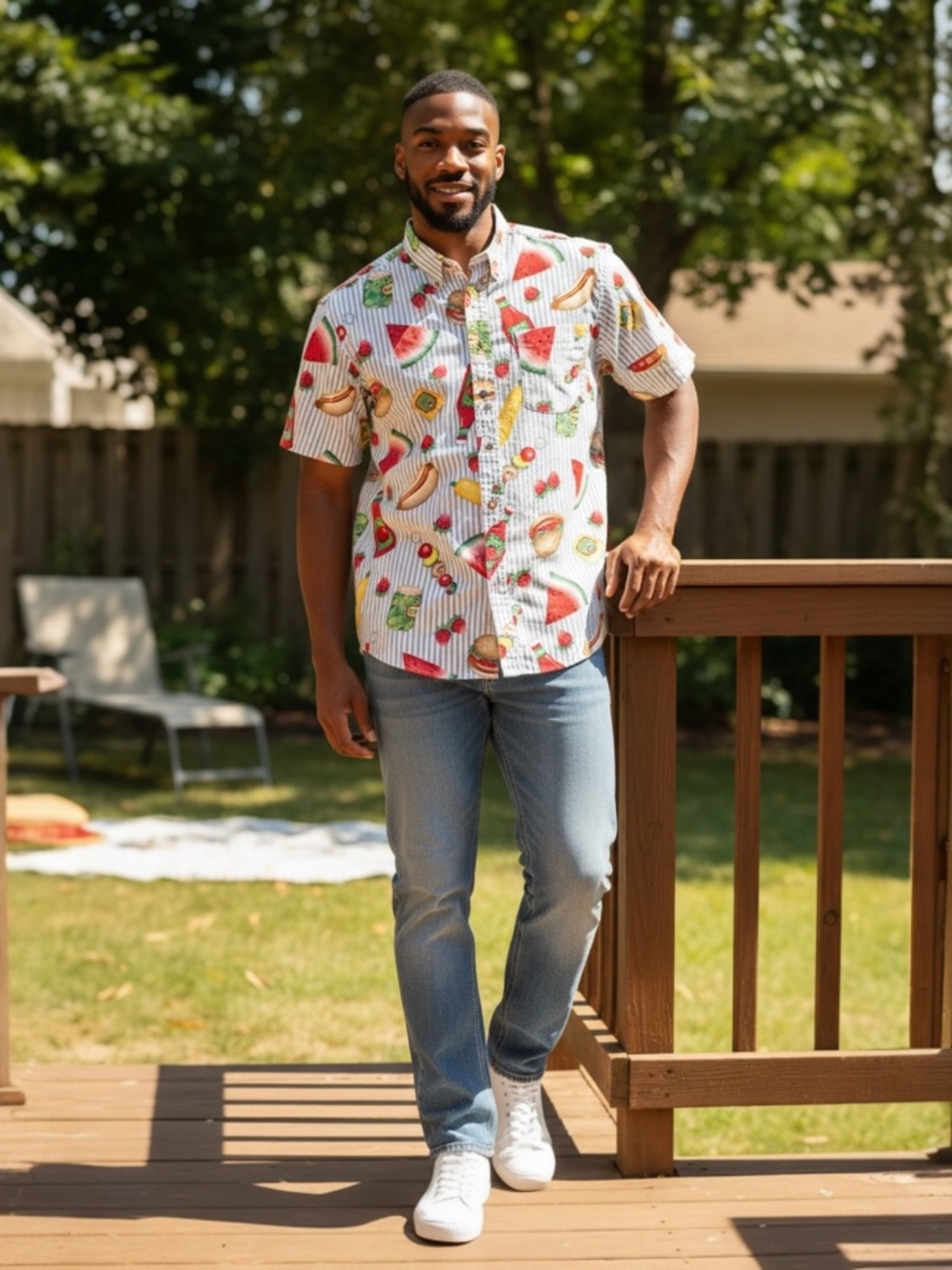 1990 Boston Preparatory Co. BBQ Shirt